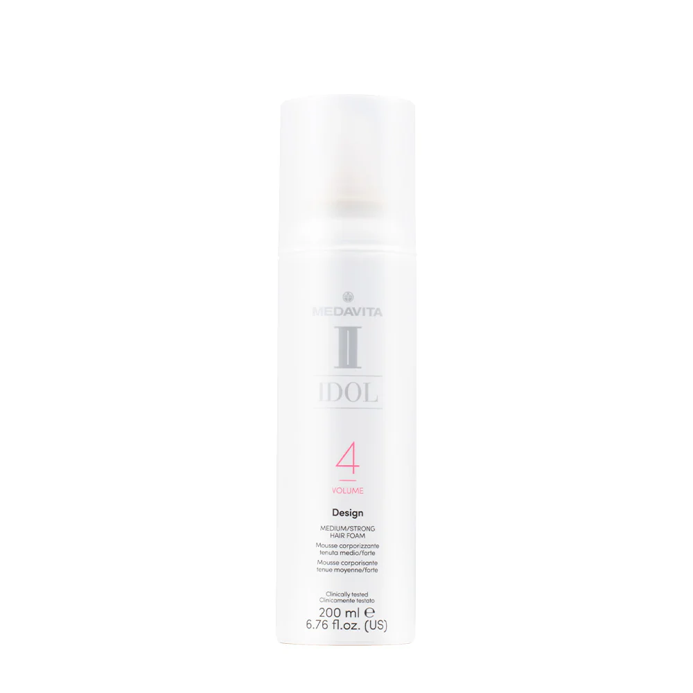 MEDAVITA IDOL VOLUME DESIGN MEDIUM/STRONG HAIR FOAM 200ML - MOUSSE CORPORIZZANTE TENUTA MEDIO/FORTE