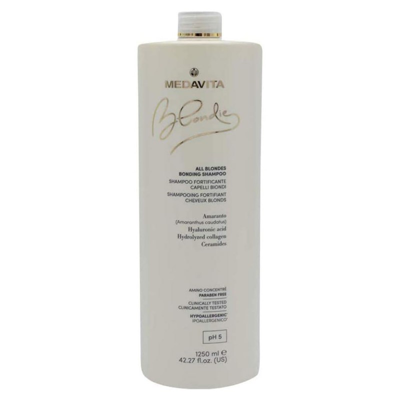 Medavita Blondie All Blondes Bonding Shampoo 1250ml - shampoo rinforzante illuminante capelli biondi