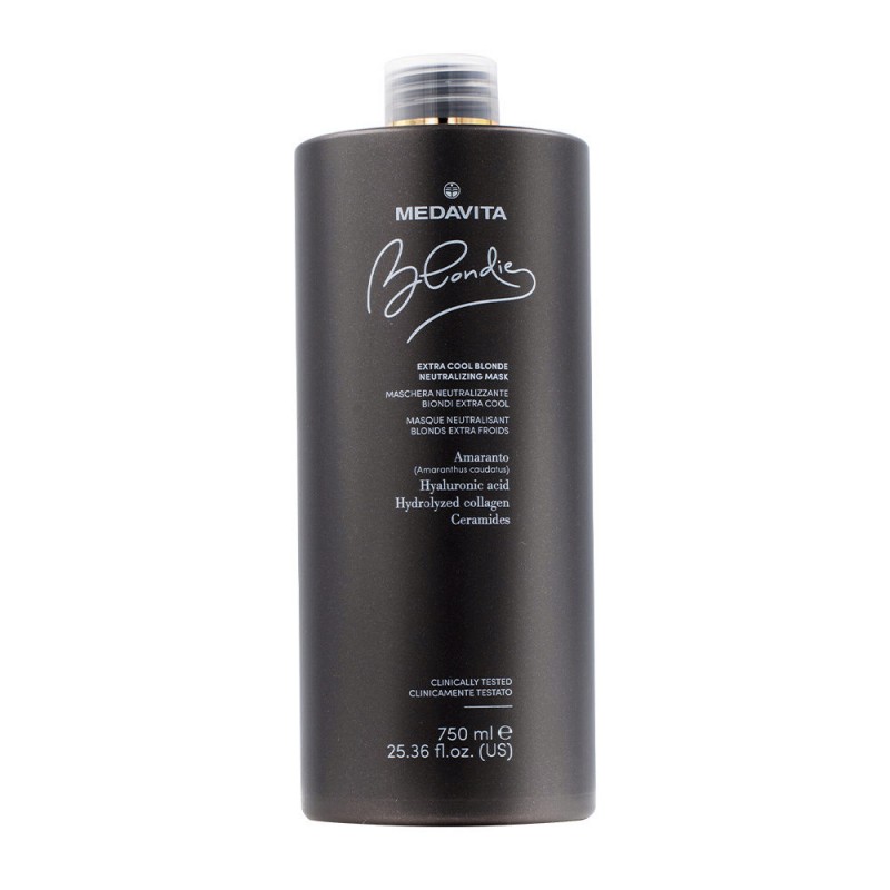 Medavita Blondie Extra Cool Blonde Neutralizing Mask 750ml - maschera anti-giallo intensiva biondo freddo