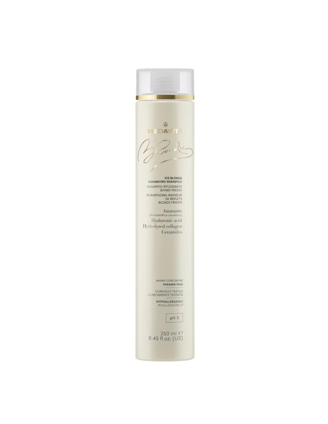 Medavita Blondie Ice Blonde Enhancing Shampoo 250ml - shampoo rinforzante riflessante capelli biondi freddi