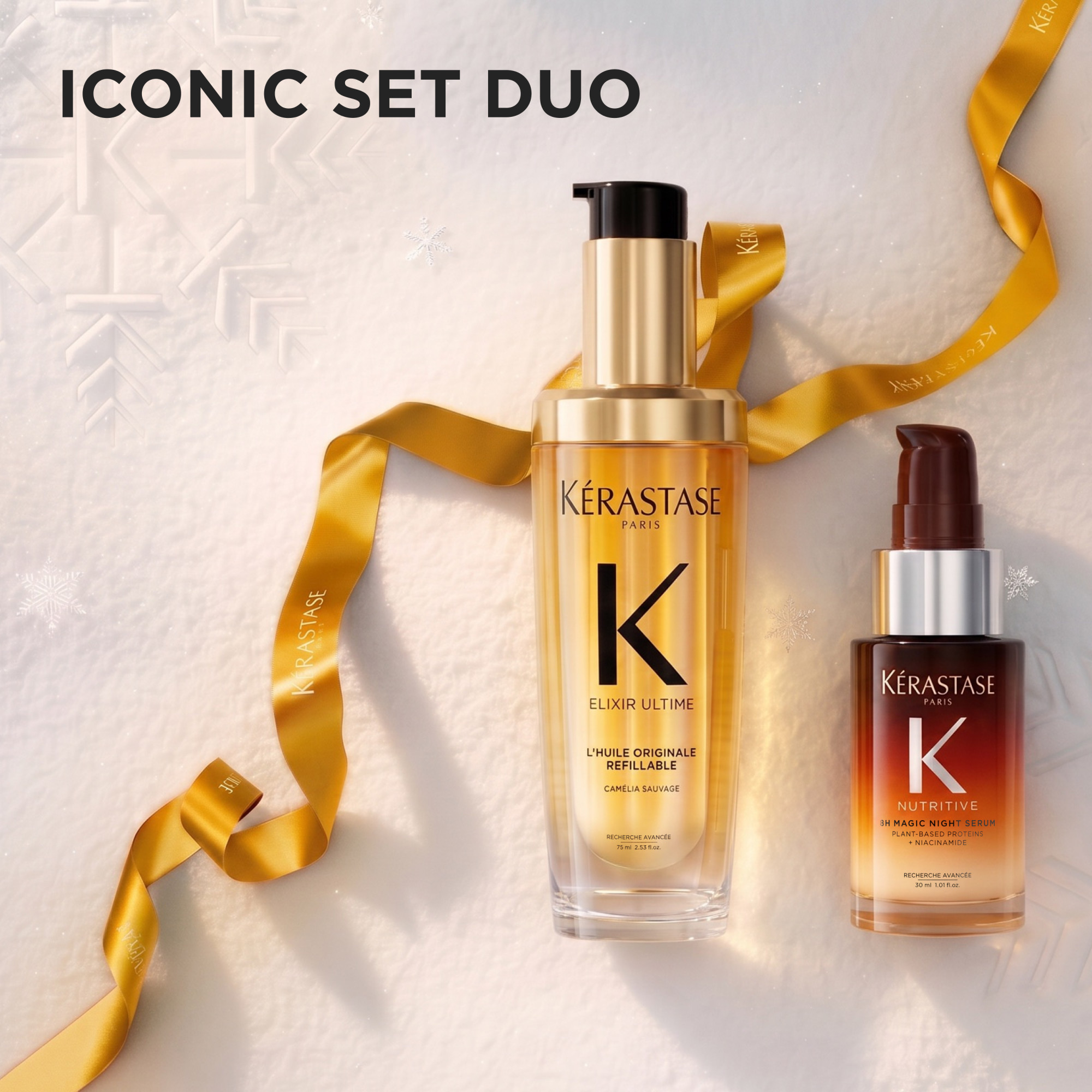 COFANETTO REGALO KERASTASE-ELIXIR + 8HNS DUO COFFRET NATALE 26 - immagine 2