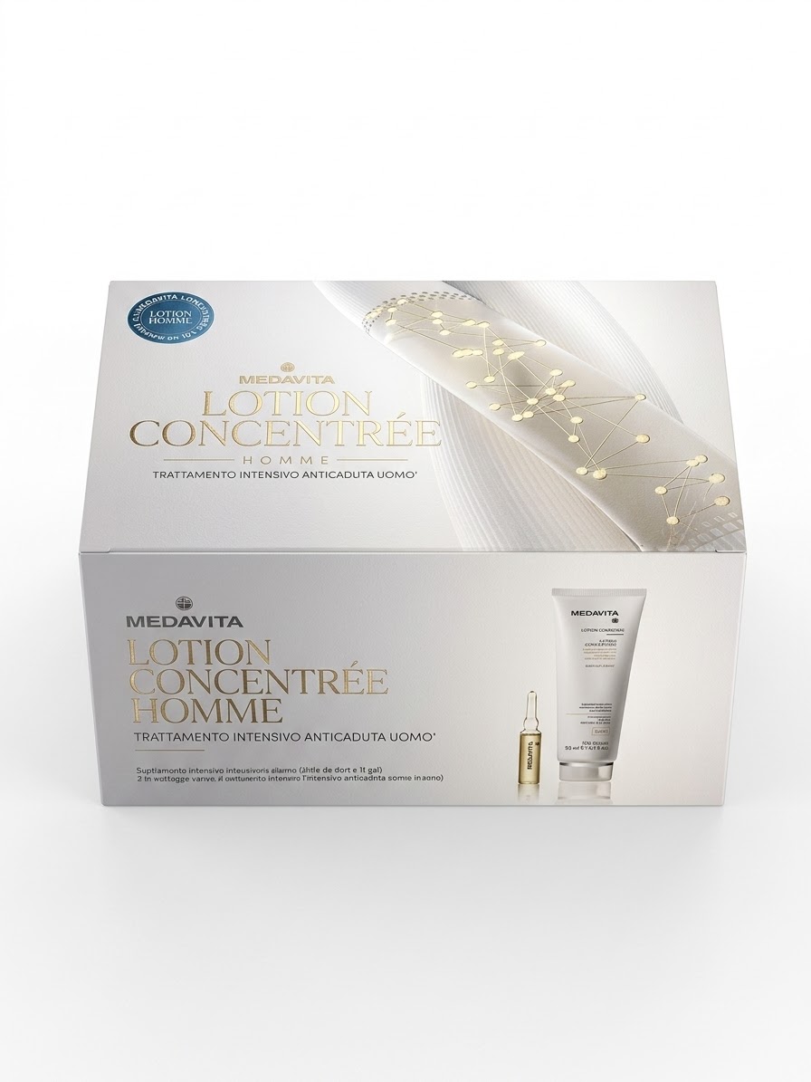 Medavita Lotion Concentree Homme Anticaduta UOMO 13x6ml - fiale intensive +Shampoo anticaduta uomo 150ml