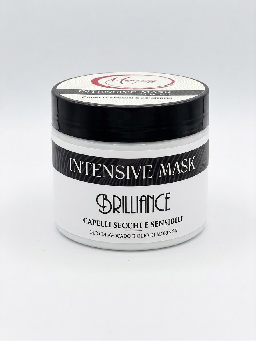 Mariano Intensive Mask Brillance per capelli secchi e sensibilizzati con olio di avocado e olio di moringa 500ml
